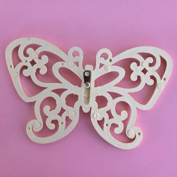 Homco Home Interiors Vintage White/Off White Butterfly Wall Plaques Set Of 3 Y2K - Picture 7 of 10